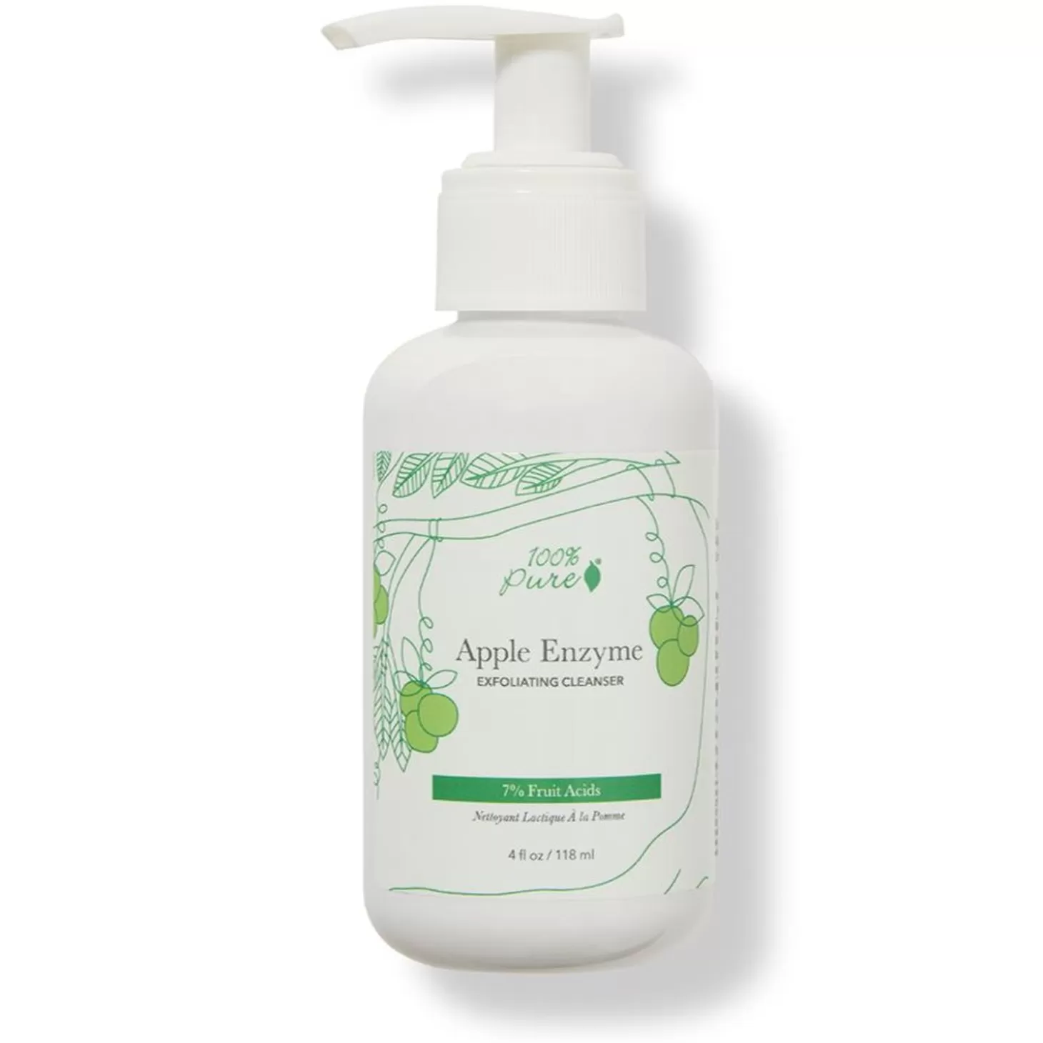 Cheap 100% PURE 7% Fruit Acids Apple Enzyme Exfoliating Cleanser