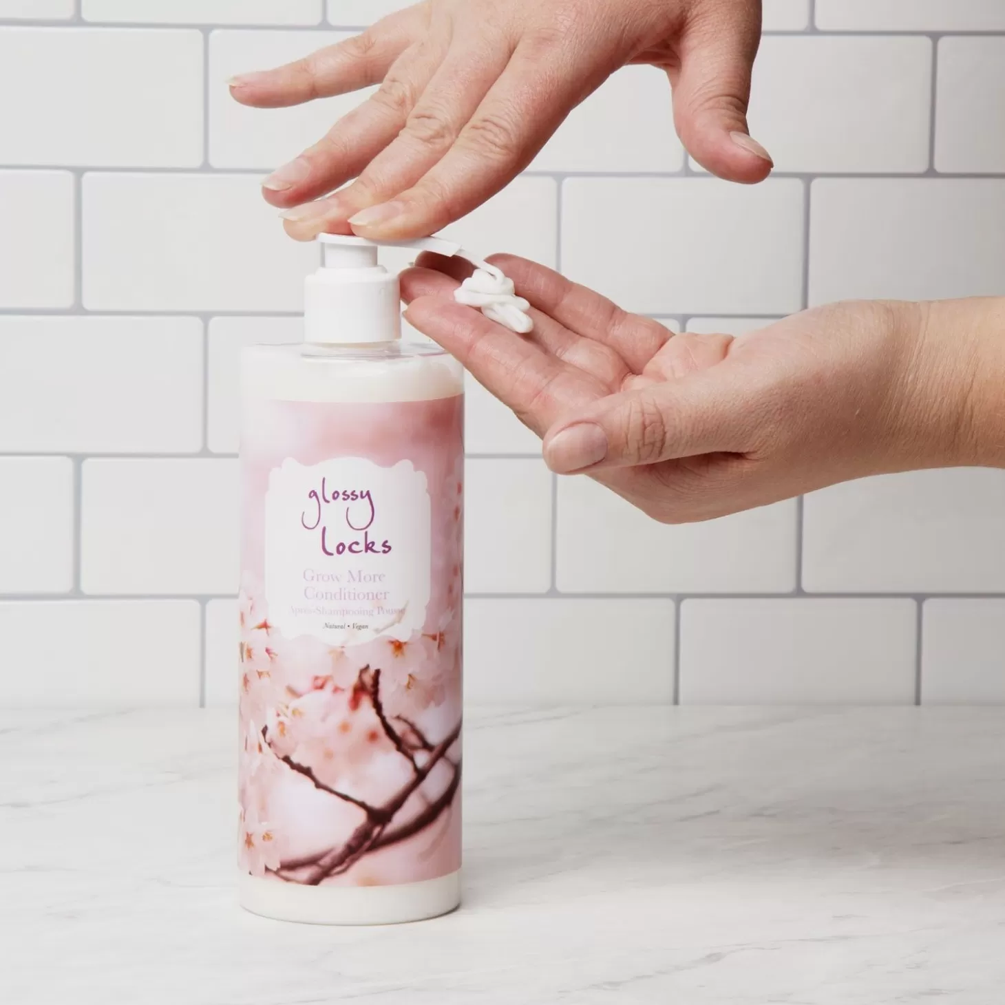 Online 100% PURE Glossy Locks Grow More Conditioner