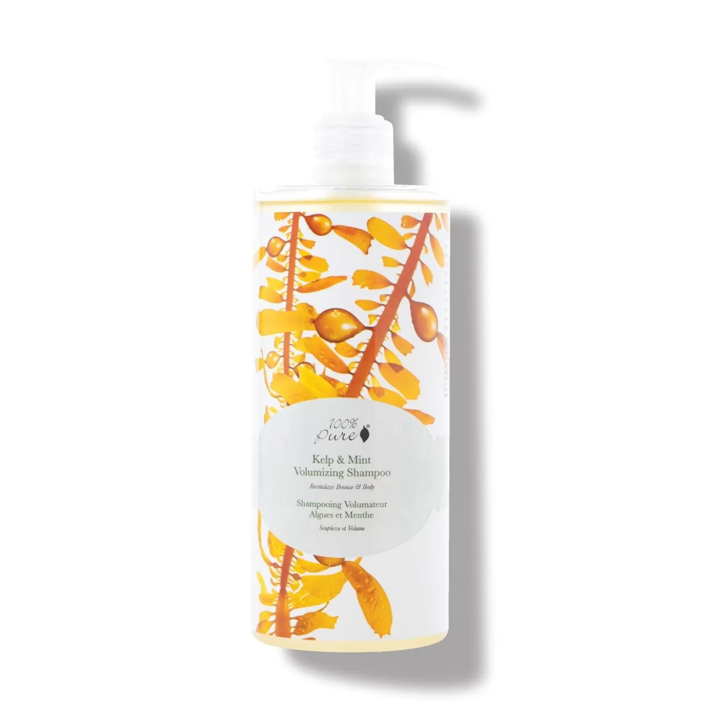 New 100% PURE Kelp And Mint Volumizing Shampoo